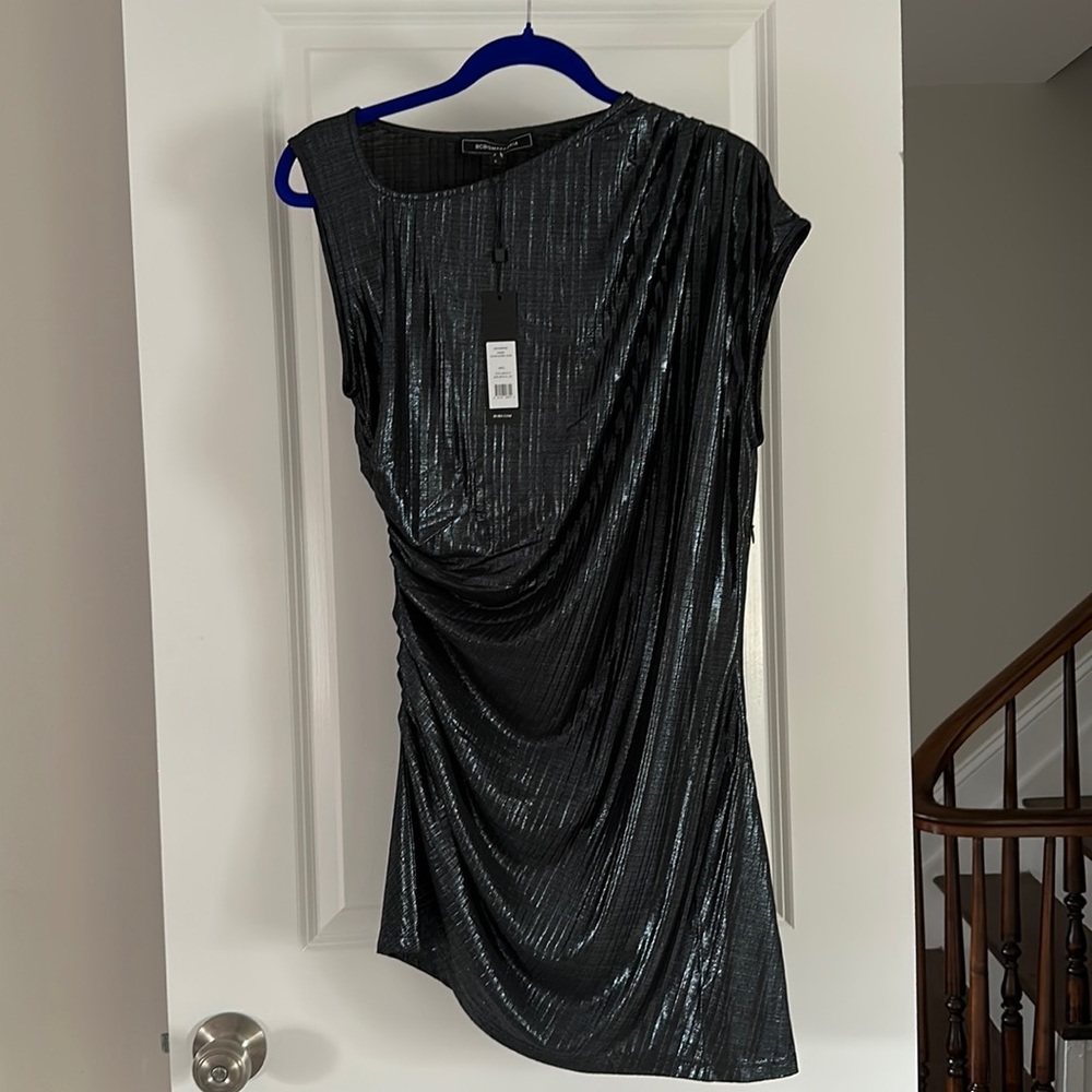 BCBG MaxAzria Asymmetrical Tunic Top